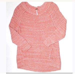 Free People Pink Crew Neck Sweater